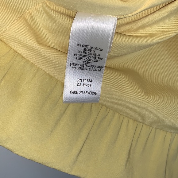 NWT BCBGMaxAzria Yummy Yellow Dress (XS) - Picture 11 of 11